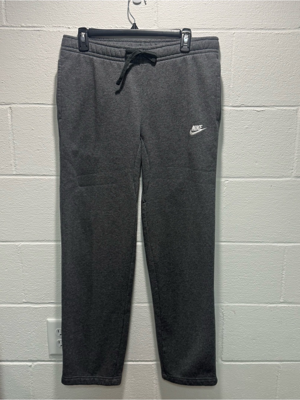 Nike Gray Fleece Sweatpants Vintage Style Size Medium
